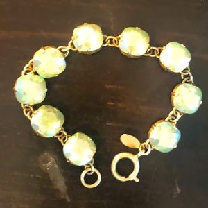 Celadon gold tone Catherine POPESCO bracelet